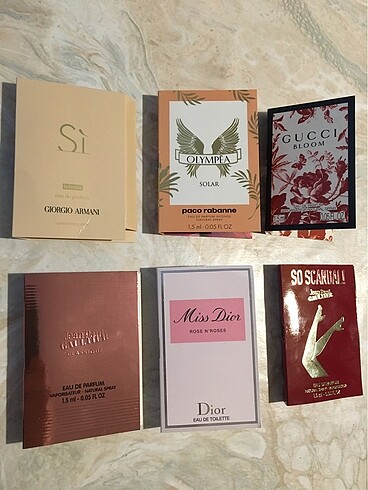 En çok satan parfüm sample çeşitleri