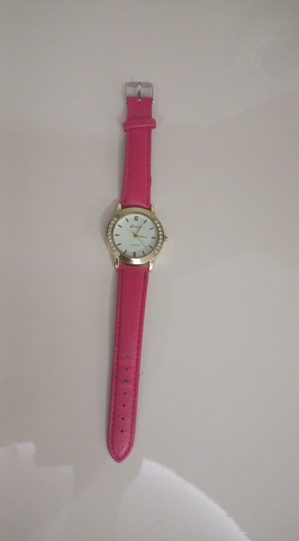 Pembe Taşlı Kadın Kol Saati - Görsel 2