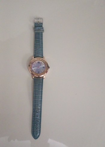 Turkuaz Renkli Pul Detaylı Kadın Kol Saati - Görsel 2