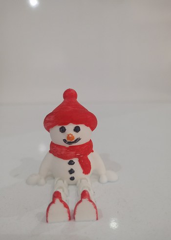 Kardan Adam Figürlü Renkli Süsleme - Görsel 2