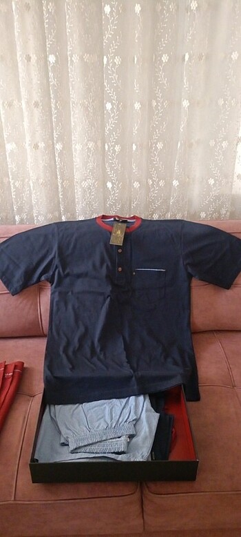 Çeyizlik Batista Erkek penye takım 5li BORDO renk - Görsel 4