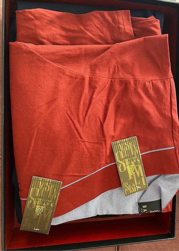 Çeyizlik Batista Erkek penye takım 5li BORDO renk - Görsel 2