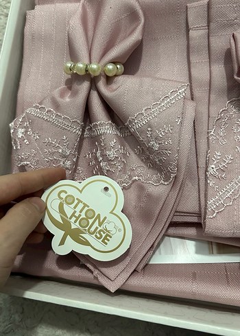 Fransız dantelli 12 kişilik masa örtüsü seti - Görsel 3