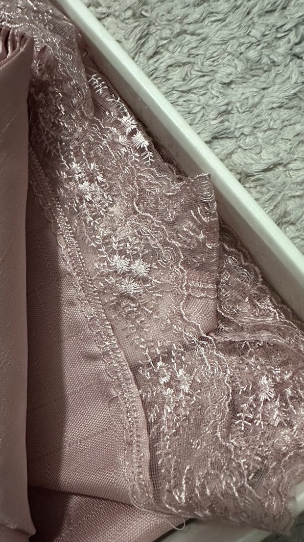 Fransız dantelli 12 kişilik masa örtüsü seti - Görsel 5