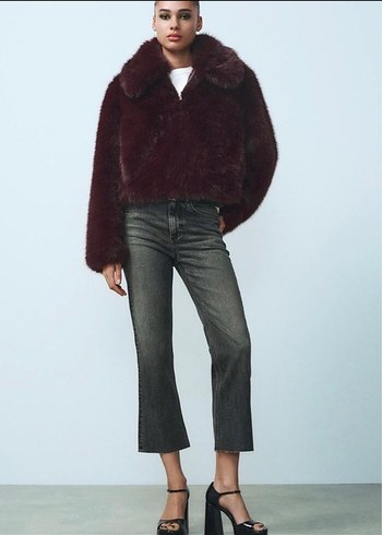 ZARA BORDO KÜRK - Görsel 3