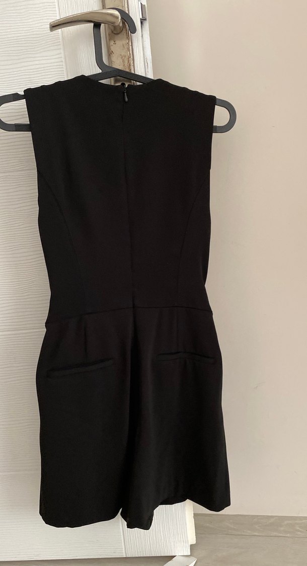 Siyah Kemerli gold detaylı tulum - Görsel 5