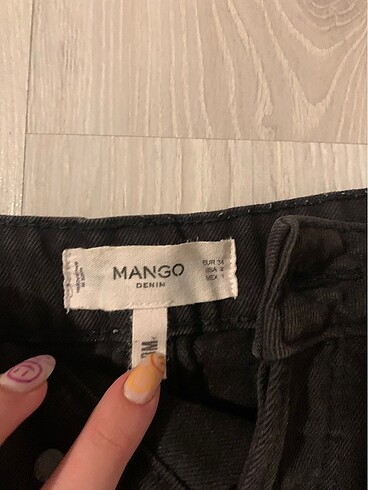34 Beden Mango kot şort
