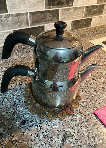 Gri Çelik Çaydanlık Seti - Görsel 4