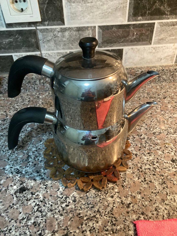 Gri Çelik Çaydanlık Seti - Görsel 3