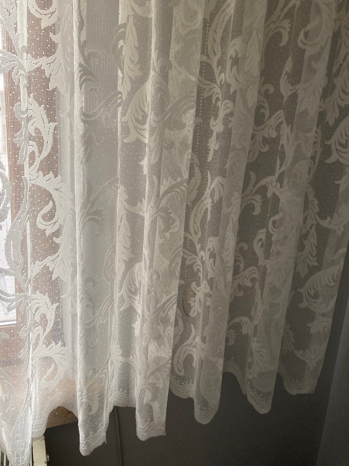 Modern Klasik İşlemeli Beyaz Tül Perde - Görsel 3
