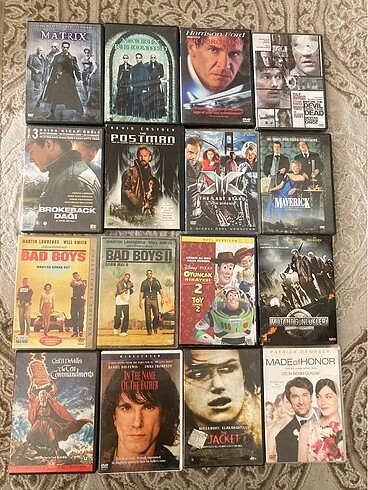 ORJİNAL DVD FİLMLER TANESİ 100 tl