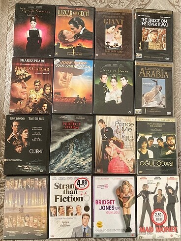 Diğer ORJİNAL DVD FİLMLER TANESİ 100 tl