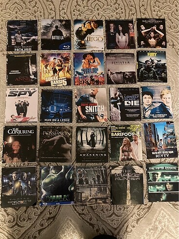 KUTUSUZ BLURAY FİLMLER 50 adet