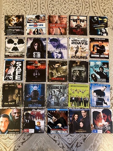 Diğer KUTUSUZ BLURAY FİLMLER 50 adet