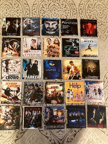 Beden Renk KUTUSUZ BLURAY FİLMLER 50 adet