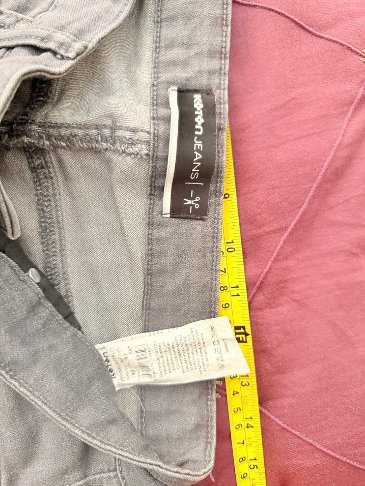 Gri Erkek Denim Pantolon Regular Fit - Görsel 5