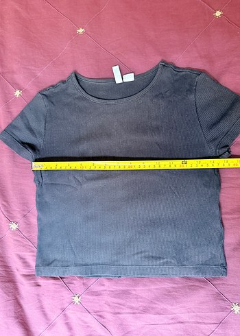 H&M Siyah Crop Top - Görsel 3