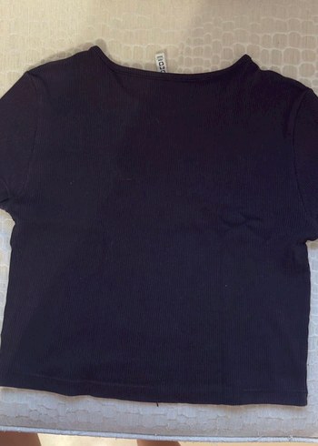 H&M Siyah Crop Top - Görsel 2