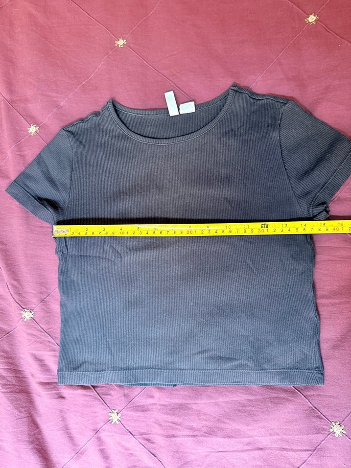 H&M Siyah Crop Top - Görsel 3