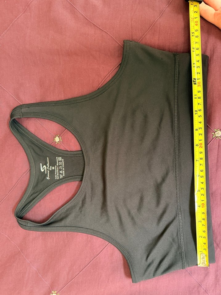 Siyah Sporcu Sütyeni Midi Boy - Görsel 2