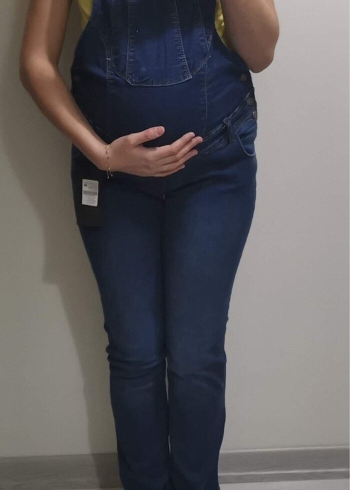 Hamile kot salopet tulum - Görsel 2