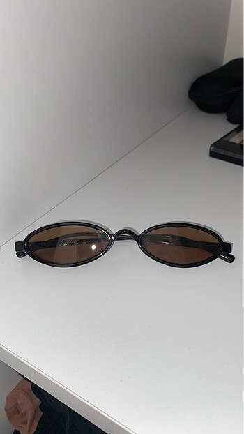 Vintage gözlük Kahverengi siyah çerçeveli gözlük