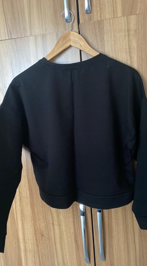 Kadın Siyah Sweatshirt - Görsel 4