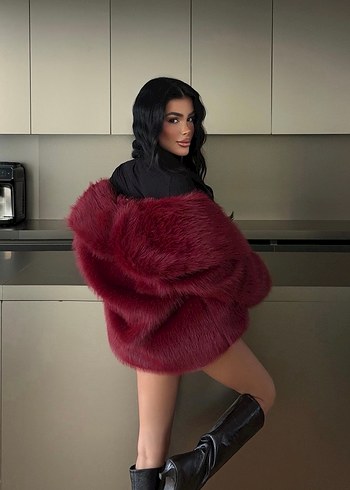 Bordo Kürk - Görsel 2