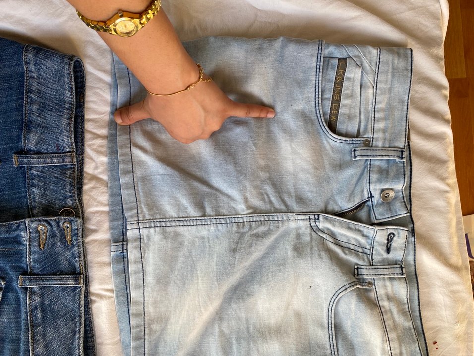 Kadın Denim Mini Etek - Görsel 3