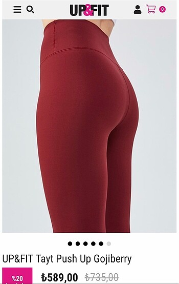Oysho Up and Fit Push Up Tayt