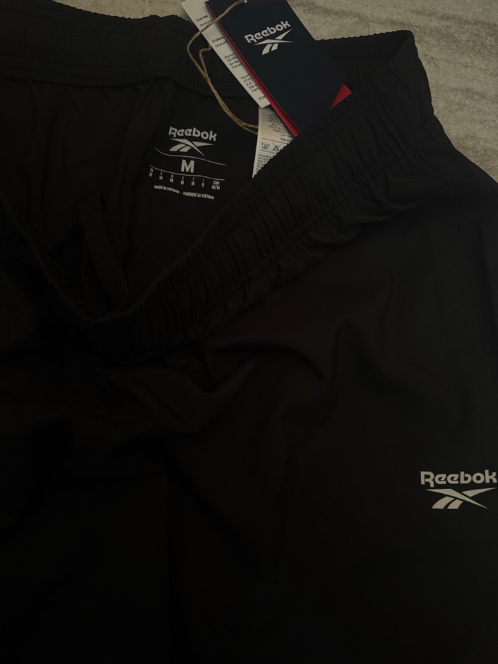 Erkek Siyah Regular Fit Fermuarlı Eşofman Altı REEBOK - Görsel 2