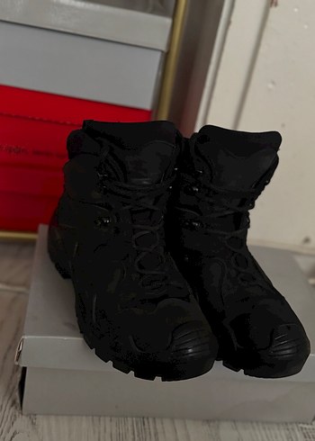 Kamuflaj Desenli Siyah Erkek Spor Bot - Görsel 3