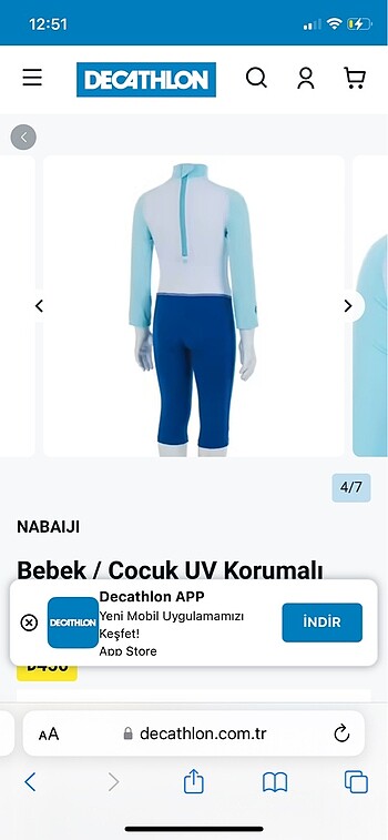 Decathlon Decatlon erkek bebek mayo