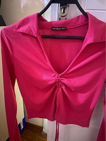 Zara Pembe crop bluz