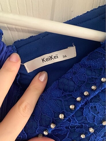 36 Beden lacivert Renk Abiye elbise