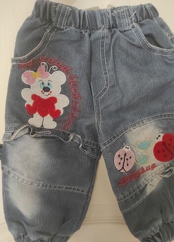 9-12 Ay Beden Kiz bebek pantolon