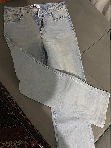 38 Beden mavi Renk zara straight fit jean