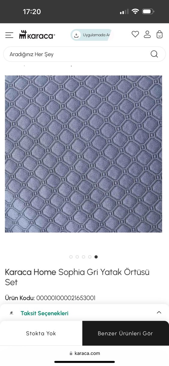 Karaca Home Sophia Gri Yatak Örtüsü Seti - Görsel 4