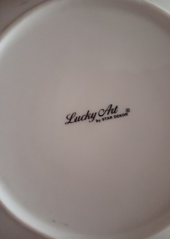 Lucky art Puantiyeli ve Çiçek Desenli Beyaz Tabaklar - Görsel 4