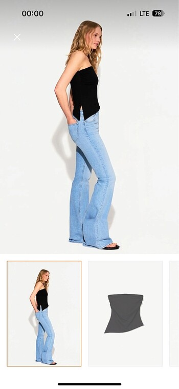 Straplez Bershka Crop