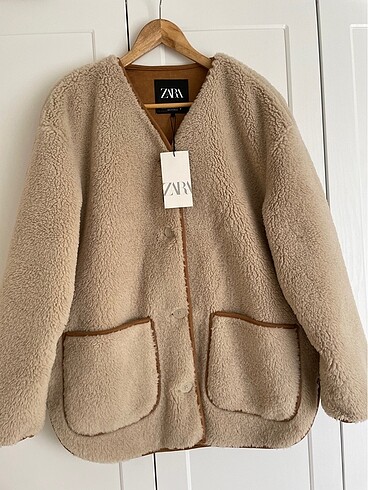 Zara peluş kürk ceket
