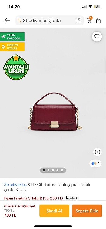 Stradivarius çanta