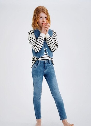 11-12 Yaş Beden Zara Kız Çocuk Kot Pantolon