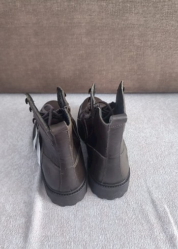 45 Beden kahverengi Renk Kahverengi Deri Bağcıklı Erkek Bot