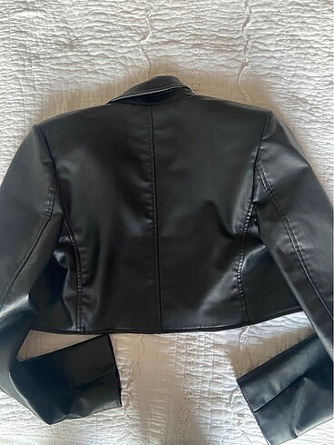 xs Beden zara deri crop blazer
