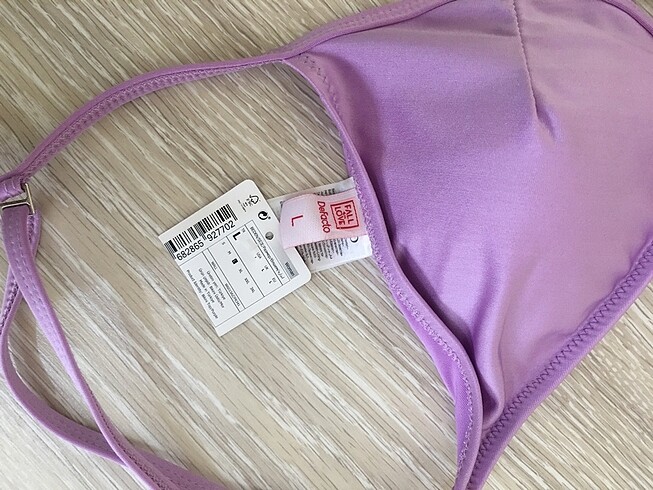 s Beden Lila bikini üstü