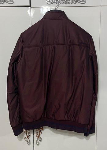Bordo Erkek Spor Fermuarlı Ceket - Görsel 7