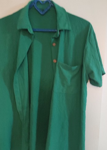 Düğmeli Yeşil takım - Görsel 2