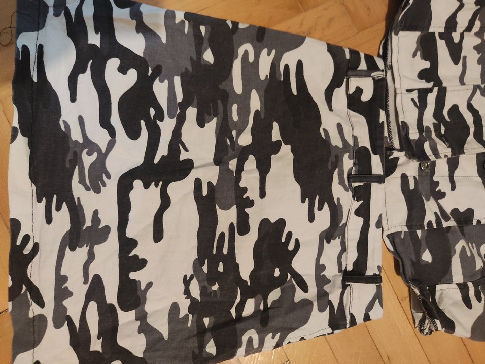 Gri Kamuflaj Desenli Kısa Kadın Ceket takim - Görsel 5