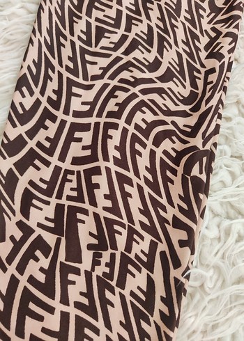 Kahverengi fendi toparlayıcı kumaş tayt - Görsel 4